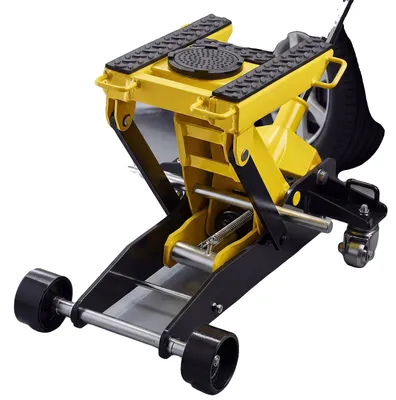 Image de Cric hydraulique de manœuvre VEVOR, capacité de levage de 2 t, cric plat en acier avec pompe à levage rapide à piston unique, cric pour voitures, motos et quads, course de 150 à 435 mm, cric pour voitures de course