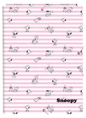 Image de Classeur A4 en carton Snoopy avec rabats
