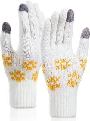 Imagen del producto de Manos cálidas, agarre perfecto: guantes de invierno para mujer, ideales para cualquier actividad. Guantes de punto