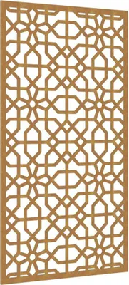 Image de Décoration murale jardin 105x55cm acier corten design mauresque