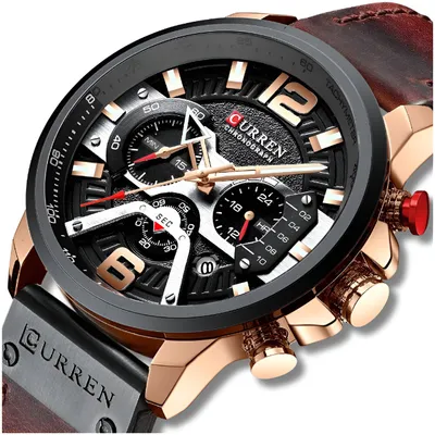Obrázok produktu pre Pánske Hodinky Curren Elegantné Klasické Chronograf Dátum Hodinky 5 Farieb