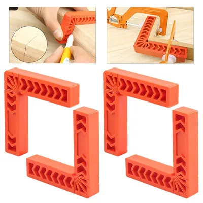 Immagine prodotto di Omgoods - Set di 4 squadrette angolari per lavorazione del legno, 150 mm