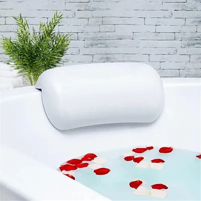 Produktbild von Badewannenkissen, Badewannenkissen, wasserdichtes PolyurethanBadewannenkissen, Badewannenkissen mit Saugnäpfen, ergonomisches Spa-Badewannenkissen, geeignet für alle Badewannen, Geburtstags-, Weihnachtsgeschenk