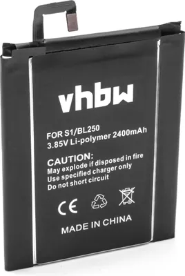 Obrázok produktu pre vhbw náhradná batéria pre Lenovo BL250 pre mobilný telefón smartphone phone (2400 mAh, 3,85 V, Li-Polymer)
