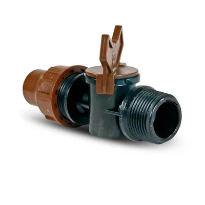 Produktbild von Kükenhahn PE 3/4" x 16 mm GZ x Schloss braun Typ BF-Ventilschloss