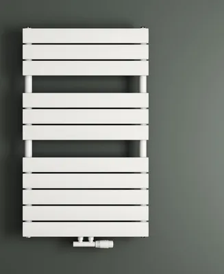 Produktbild von Mai & Mai Badheizkörper flach 100x60cm in Weiß Seitenanschluss & Mittelanschluss Paneelheizkörper Badheizung Ohne Heizstab