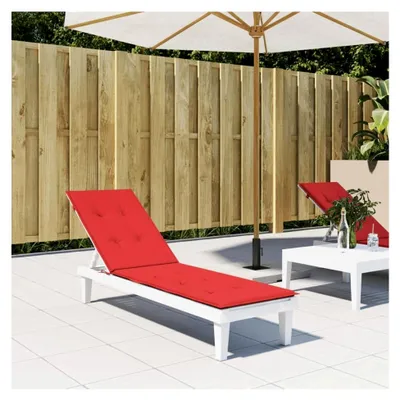 Produktbild von Liegestuhlauflage, Auflage für Hollywoodschaukel, Sonnenliege, Gartenliege, Liegenauflage, Deckchair Auflagen, Rot (75+105) x50x3 cm