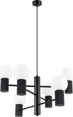 Obrázek produktu pro Lustr HALO 6 černý 6xG9 8W hliník 230x64x64cm Sollux Lighting