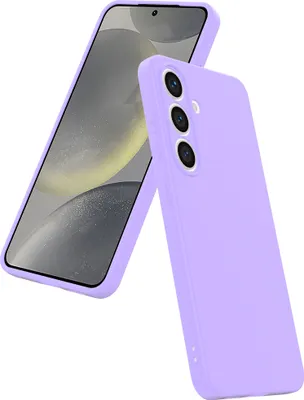 Immagine prodotto di Smartphonica Custodia per telefono adatta a Samsung Galaxy S24 Plus in silicone con interno protettivo morbido - Custodia posteriore morbida all'interno - Viola