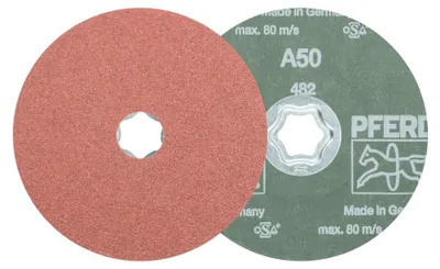 Produktbild von PFERD 64190105, Tellerschleifer, Universal, Aluminiumoxid, 12200 RPM, Rund, 12,5 cm
