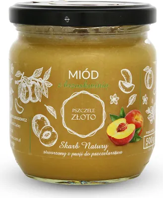 Produktbild von IMKERSHOP Pfirsich mit Honig 0,5 Kg Honig Imkerei Bienenhaltung