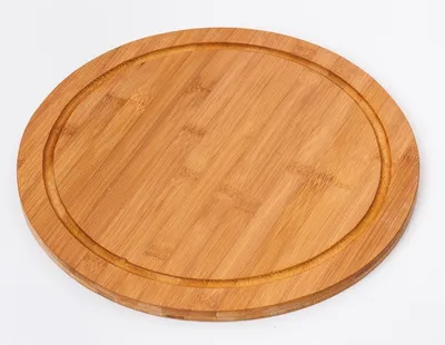 Produktbild von Kesper 58444 Fleischteller Ø 30 cm aus -em Bambus / Vesperteller / Pizzateller / Holzteller / Schneidebrett