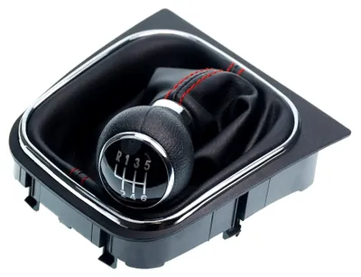 Obrázok produktu pre Radenie prevodovky s čiernou a červenou rukoväťou pre VW Golf