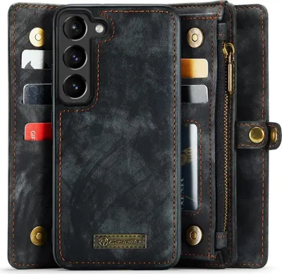 Produktbild von Samsung Galaxy S23 Hülle - CaseMe 008 2-in-1 Klapphülle & Back Cover mit Brieftasche - Schwarz