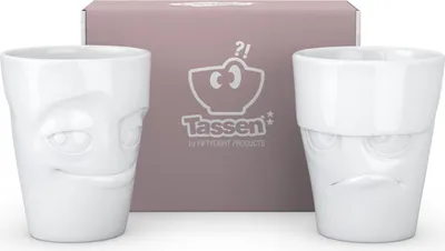 Produktbild von FiftyEight Becher Set grummelig & verschmitzt, 2 Stück