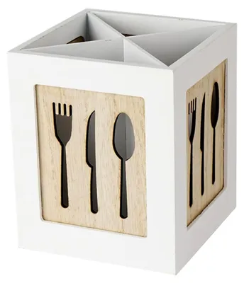 Produktbild von Organizer für Küchenutensilien Aufbewahrungsbox für Essstäbchen, Löffel und Messer Platzsparender Küchenhelfer für Arbeitsplatte und Essbereich