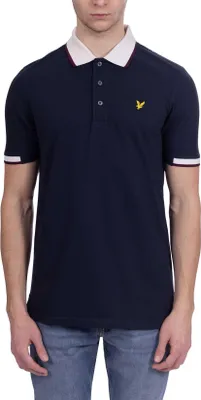Produktbild von LYLE & SCOTT - Herren-Poloshirt mit Colorblock-Strickdetails - Größe XXL