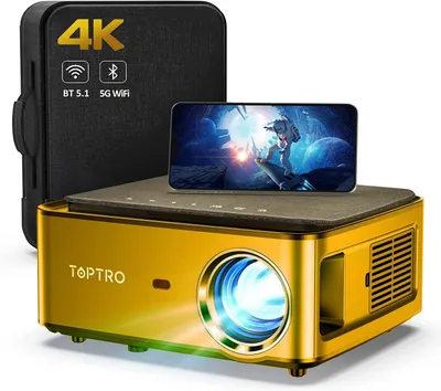 Image de Projecteur portable - Résolution 1080p - 1000 lumens ANSI - Wi-Fi et Bluetooth - Multimédia et jeux