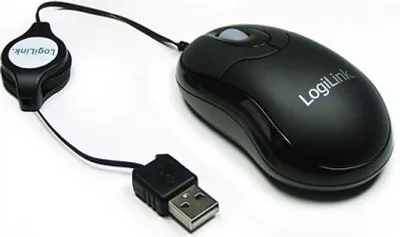 Produktbild von Logilink Maus USB Mini optisch  800dpi m. Kabeleinzug