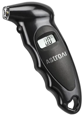 Image de Manomètre numérique pour pneus, 150 Psi - Noir - Laiton