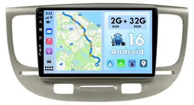 Productafbeelding van (2 GB + 32 GB) 9inch IPS Autoradio voor 2 (2005–2011) met stuurwielbediening