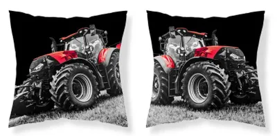 Obrázok produktu pre DETEXPOL Obliečka na vankúš Traktor červená micro Polyester, 40/40 cm