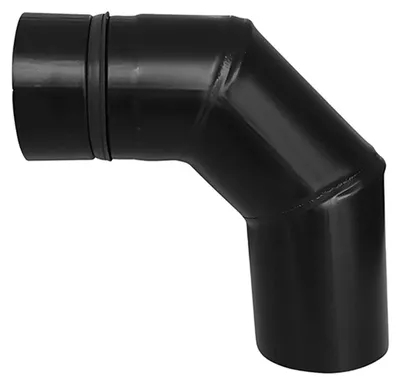 Obrázok produktu pre Ohyb rúry peletových kachlí FireFix čierny