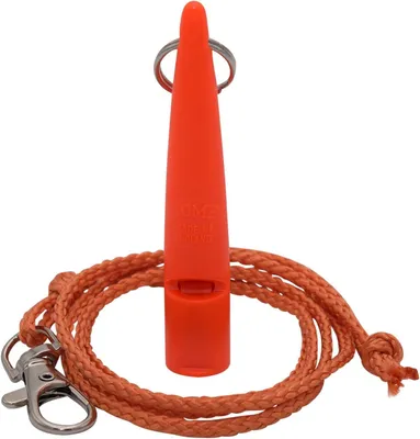 Imagen del producto de Silbato para perros con correa y pelota, frecuencia ajustable, color naranja, para entrenamiento canino