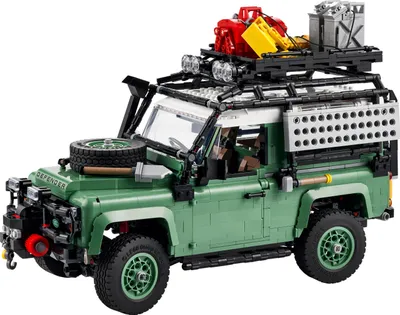 Produktbild von LEGO Icons Klassischer Land Rover Defender 90, 4 x 4 Geländewagen, Modellauto-Bausatz für Erwachsene, Autosammlung zum Bauen 10317