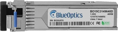 Zdjęcie produktu dla Kompatybilność Huawei LE2MGSC40DE0 BlueOptics© BO15C3149640D Transceiver SFP, LC-Simplex, 1000BASE-BX-U, światłowód jednomodowy, TX1310nm/RX1490nm, 40KM, DDM, 0°C/+70°C (LE2MGSC40DE0-BO)