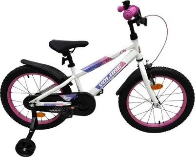 Produktbild von Volare Lily Kinderfahrrad - Mädchen - 18 Zoll - Weiß Rosa Lila