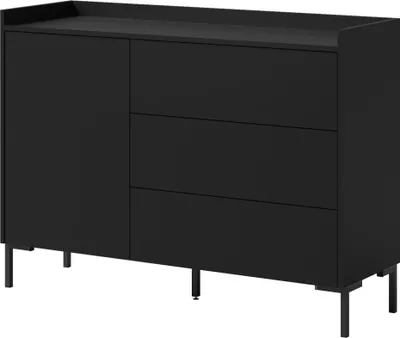 Produktbild von Kommode mit Schubladen Liam 1D3S 125 Schwarz