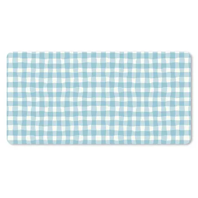 Produktbild von MuchoWow® Schreibtischunterlage Pastell - Blau - Muster 80x40 cm - XXL Mauspad - Gaming Mauspad