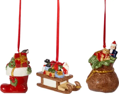 Immagine prodotto di Villeroy & Boch Nostalgic Ornaments Ornamente Geschenke 3tlg. 8 x 5 cm 1483316685 4003686361171