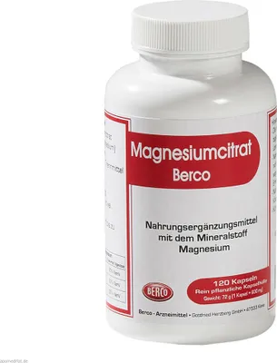 Produktbild von MAGNESIUMCITRAT Berco Kapseln, 120 St.