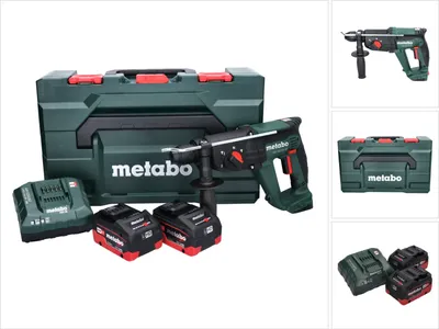 Produktbild von Metabo KH 18 LTX 24 Akku Kombihammer 18 V 2,1 J SDS plus + 2x Akku 5,5 Ah + Ladegerät + metaBOX