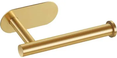 Produktbild von Gewtur Toilettenpapierhalter ohne Bohren, selbstklebender Toilettenpapierhalter, Edelstahl-Toilettenpapierhalter, Toilettenpapierhalter, Papierhalter für Küche und Bad, Gold