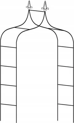 Obrázok produktu pre Verk 27282 Záhradný oblúk 265 x 135 x 38 cm