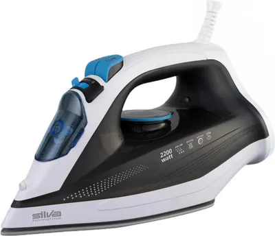 Produktbild von SILVA HOMELINE Bügeleisen 2200W 400ml Teflon-Sohle dgr-weiß-blau DB 2201