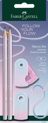 Obrázok produktu pre Sada na písanie FABER-CASTELL GRIP Flow Edition v odtieni blushing sky