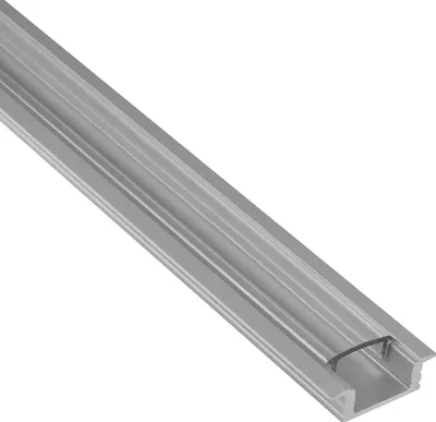 Produktbild von A25 LED Aluprofil Einbauprofil Silber 2m Abdeckung klar