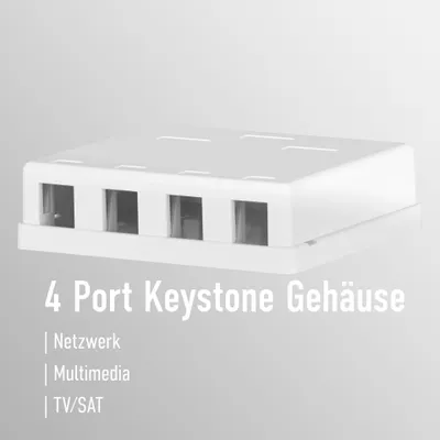 Immagine prodotto di Scatola di connessione EFB Keystone, 4 porte, montaggio a parete,