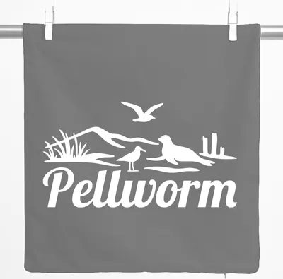 Produktbild von Huuraa Kissenbezug Pellworm Strandmotiv 40x40cm Steel Grey Baumwolle Dekokissenbezug Geschenkidee