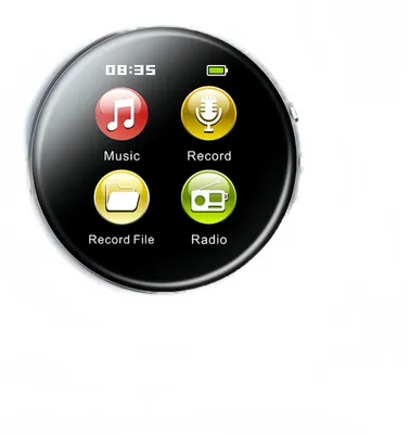 Produktbild von Runder HiFi-Musikplayer - Tragbarer MP3-Player und Recorder - ALAC-Wiedergabe - MP3-Aufnahme - Intelligenter Wecker - 8 GB - Mehrsprachige Unterstützung