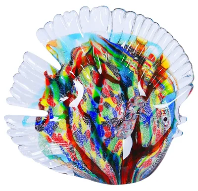 Productafbeelding van Elzusha - Handgeblazen Glazen Tropische Vis Ornament