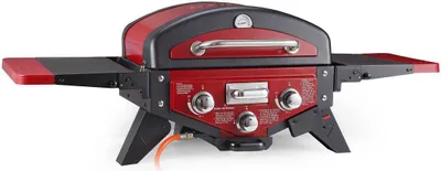 Produktbild von El Fuego® Gasgrill "Medison" rot, 2 Brenner, Tischgrill, BBQ, Grillen
