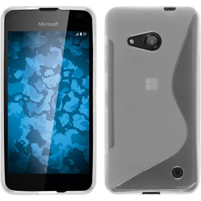 Produktbild von PhoneNatic Case kompatibel mit Microsoft Lumia 550 - clear Silikon Hülle S-Style + 2 Schutzfolien