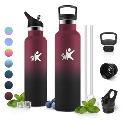 Produktbild von Trinkflasche Edelstahl 750ml, doppelwandig isoliert, BPA-frei, auslaufsicher