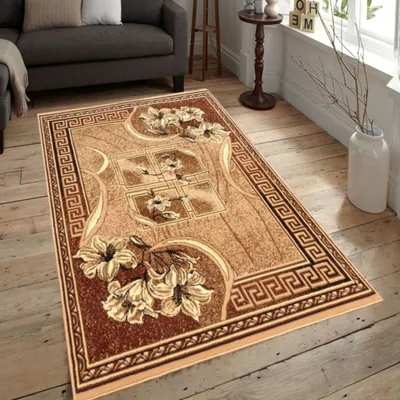 Obrázok produktu pre Vzorovaný koberec 180x250 cm LUKEN - béžový / hnedý
