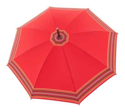 Image de doppler Manufaktur parapluie canne parapluie Kastanie Trachtenstreif Red rouge